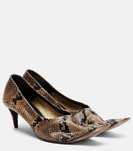 Marlene snake-effect leather pumps - Khaite - Modalova