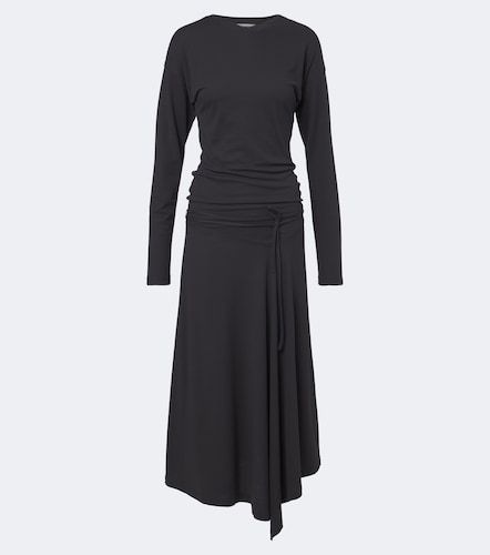 Vestido midi de jersey crepé de algodón - Lemaire - Modalova