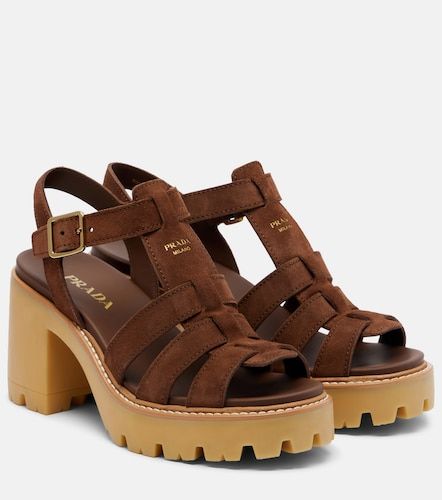 Prada Suede platform sandals - Prada - Modalova