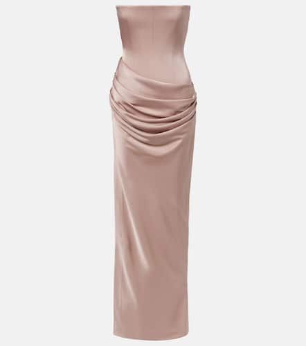 Alex Perry Draped satin corset gown - Alex Perry - Modalova