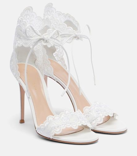Evie 105 embroidered leather sandals - Gianvito Rossi - Modalova
