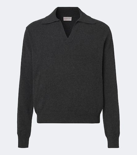 Pullover polo in misto lana e cashmere - Moncler - Modalova