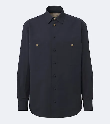 Sobrecamisa de algodón y seda - Valentino Garavani - Modalova