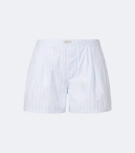 Amelo striped cotton poplin shorts - Jacquemus - Modalova