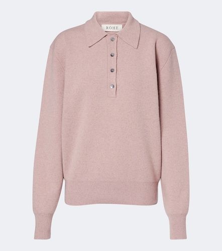 Knitted wool-blend polo sweater - Rohe - Modalova