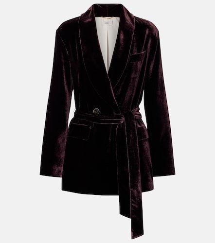Doppelreihiger Blazer aus Samt - Agnona - Modalova