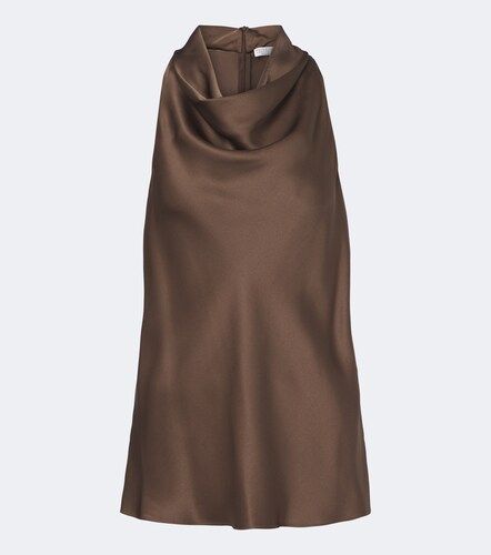 Brunello Cucinelli Draped silk top - Brunello Cucinelli - Modalova