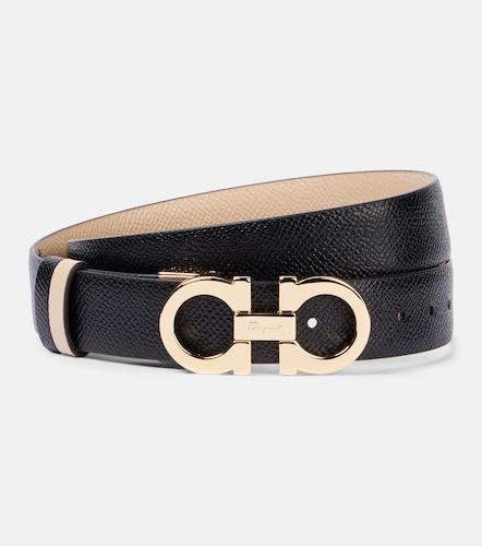 Reversible Gancini leather belt - Ferragamo - Modalova