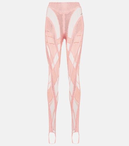 Mugler Leggings con staffe - Mugler - Modalova