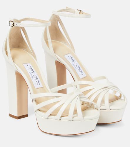 Isra leather platform sandals - Jimmy Choo - Modalova