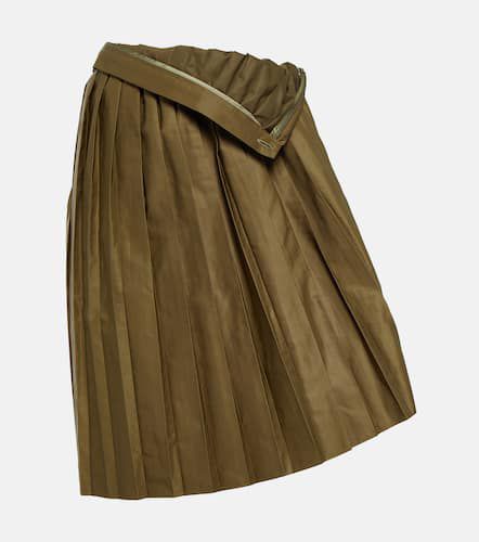 Pleated asymmetric midi skirt - MM6 Maison Margiela - Modalova
