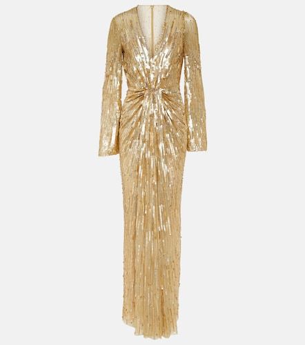 Abito lungo Margot con pailettes - Jenny Packham - Modalova