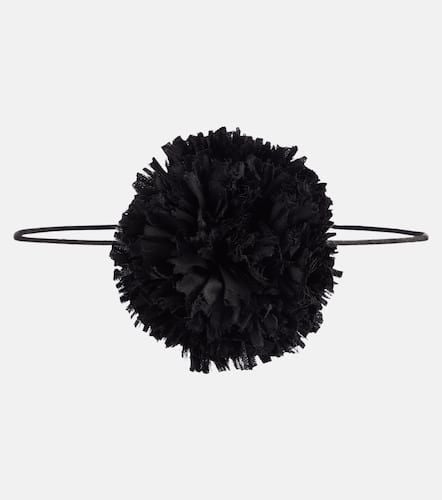 Floral-appliquÃ© satin choker - Saint Laurent - Modalova