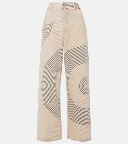 Printed high-rise boyfriend jeans - Loewe - Modalova