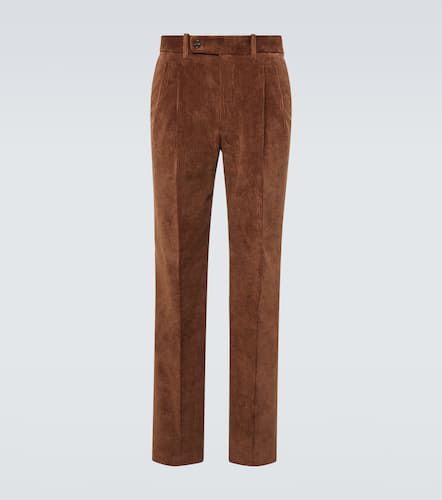 Cotton corduroy straight pants - Incotex - Modalova