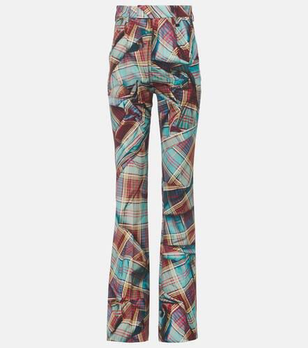 W Ray tartan virgin wool flared pants - Vivienne Westwood - Modalova