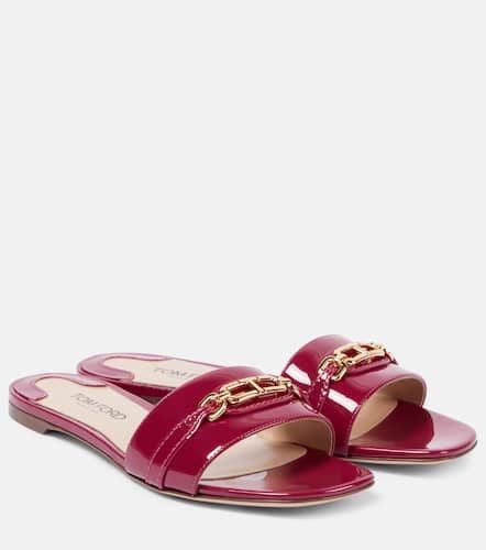 Whitney Stadium T patent leather slides - Tom Ford - Modalova