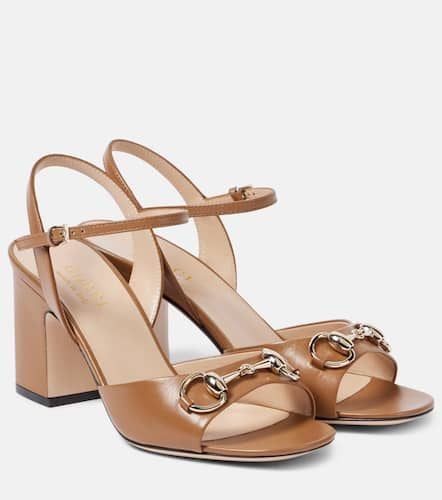 Lady Horsebit 75 leather sandals - Gucci - Modalova