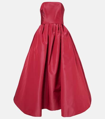 Strapless belted silk cocktail dress - Carolina Herrera - Modalova