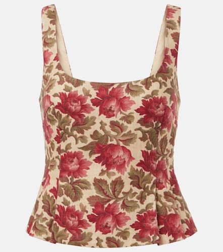 Posse Rosalie floral linen top - Posse - Modalova