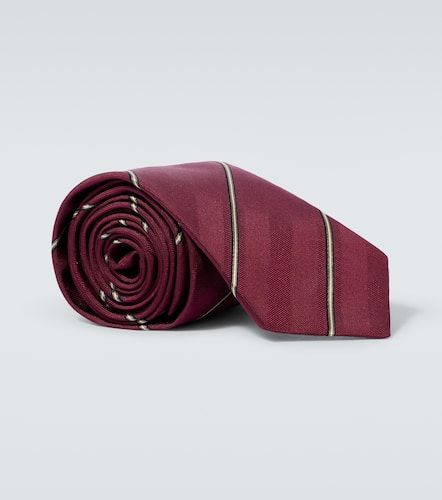Brunello Cucinelli Striped silk tie - Brunello Cucinelli - Modalova
