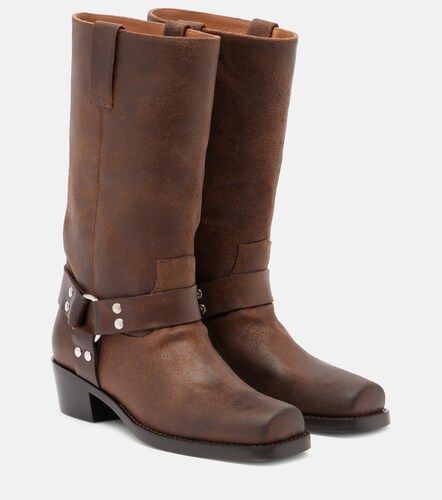 Roxy distressed leather biker boots - Paris Texas - Modalova
