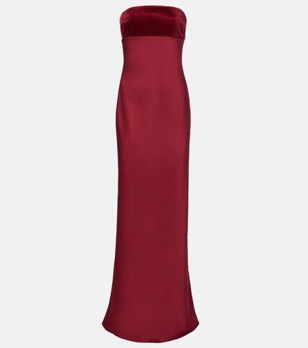 Vestido largo Baia de satén de algodón - Max Mara - Modalova