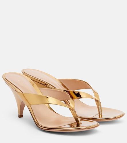 Sofia metallic leather mules - Gianvito Rossi - Modalova