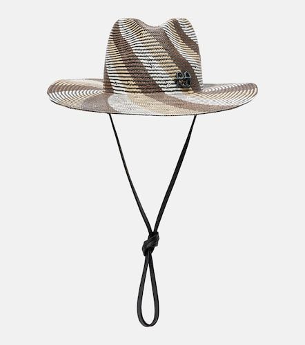 Striped straw fedora - Ruslan Baginskiy - Modalova