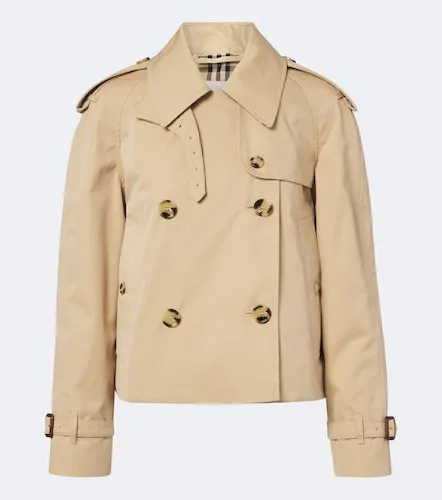 Double-breasted cotton gabardine jacket - Burberry - Modalova