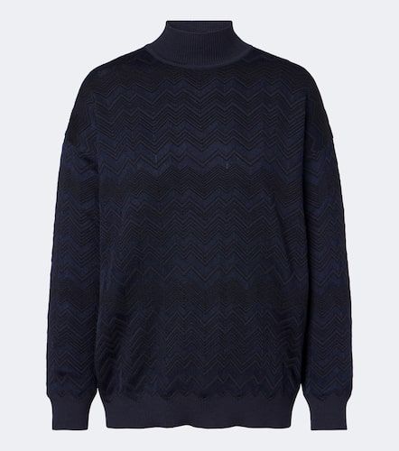 Pullover zig zag a collo alto - Missoni - Modalova