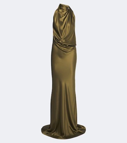 Vestido de fiesta de charmeuse de seda drapeado - The Sei - Modalova