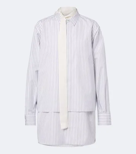 Camicia in popeline di misto cotone a righe - Sacai - Modalova