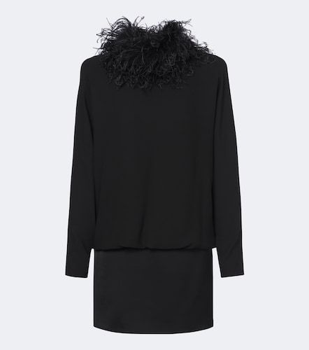 Vestido corto de georgette de seda - Valentino - Modalova