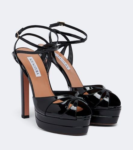 Sandalias con plataforma Moves de charol - Aquazzura - Modalova