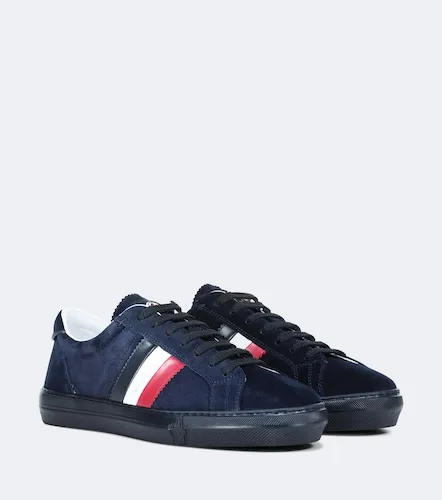 Moncler New Monaco suede sneakers - Moncler - Modalova