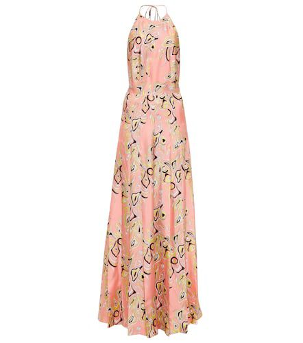 Printed silk wide-leg jumpsuit - Pucci - Modalova