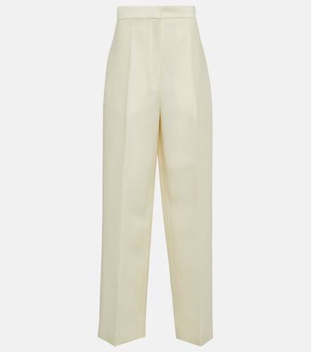 Gordon high-rise wool and silk pants - The Row - Modalova