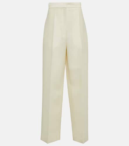 Gordon high-rise wool and silk pants - The Row - Modalova