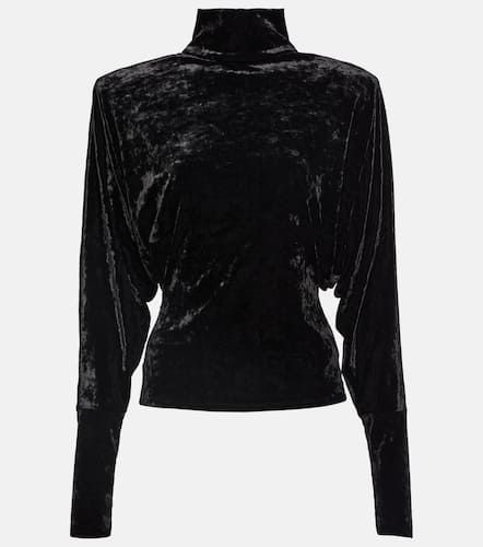 Draped velvet top - Alexandre Vauthier - Modalova