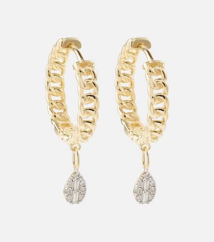 Kt earrings with diamonds - Stone and Strand - Modalova