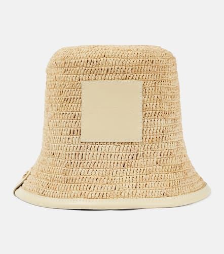 Le Bob Soli logo raffia bucket hat - Jacquemus - Modalova