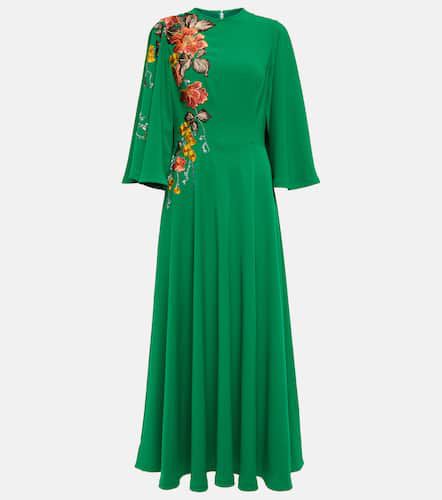 Zinnia embroidered cape maxi dress - Costarellos - Modalova