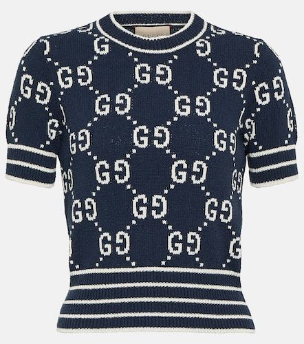 Gucci GG jacquard cotton-blend top - Gucci - Modalova