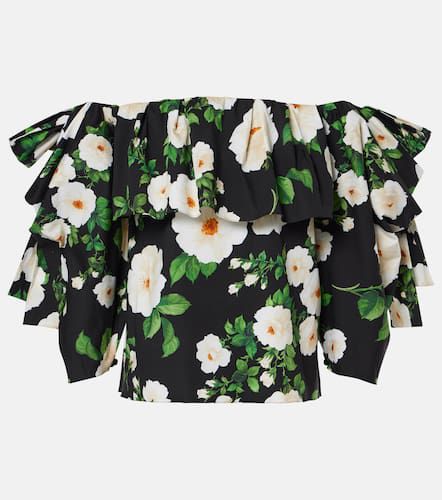 Floral off-shoulder top - Carolina Herrera - Modalova