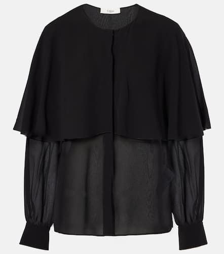 ChloÃ© Caped silk georgette blouse - Chloe - Modalova