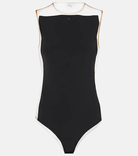 CourrÃ¨ges Illusion tulle-trimmed bodysuit - Courreges - Modalova