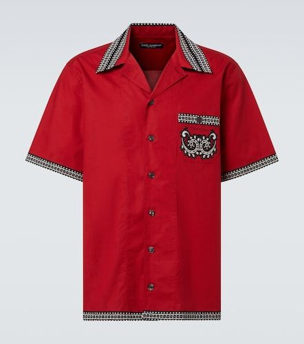 Camisa bowling de algodón estampada - Dolce&Gabbana - Modalova