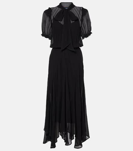 Tie-neck georgette maxi dress - Polo Ralph Lauren - Modalova