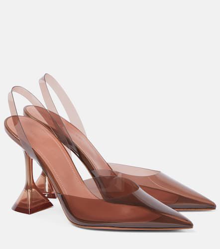 Holli 95 PVC slingback pumps - Amina Muaddi - Modalova